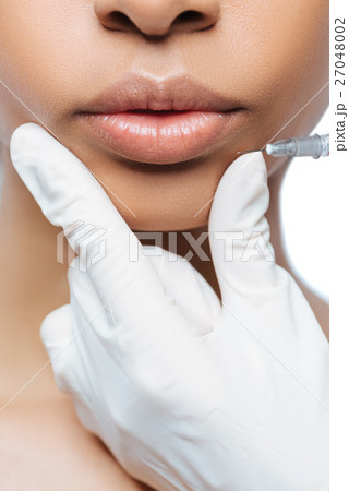 Young Negroid woman having the appointment at Young Negroid woman having the appointment at 27048002