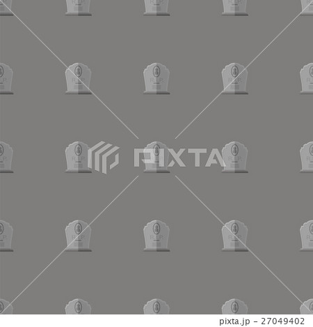 Gravestone Seamless Pattern. Stone Monuments 27049402