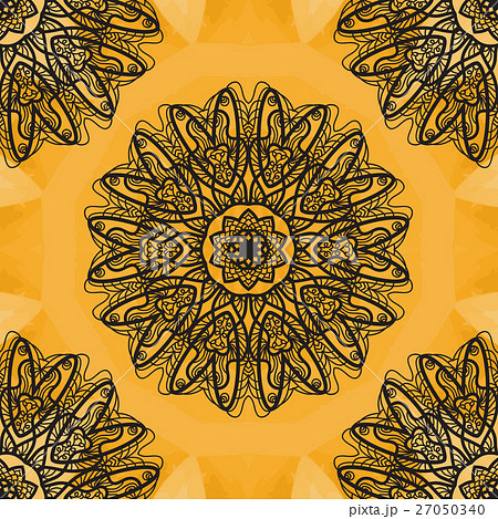 Indian Art Print. Yoga Ornament, kaleidoscopic 27050340