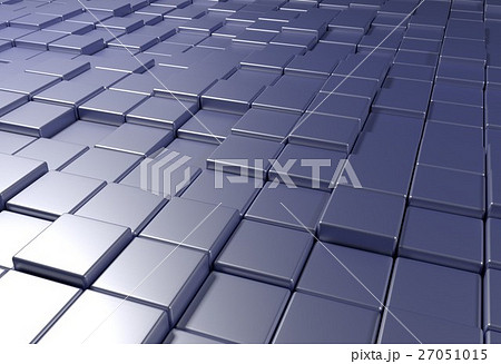 wall of uneven tiles brick or cubes, 3d 27051015