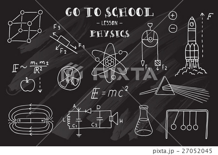 Physics. Hand sketches on the theme of Physics. Physics. Hand sketches on the theme of Physics. 27052045