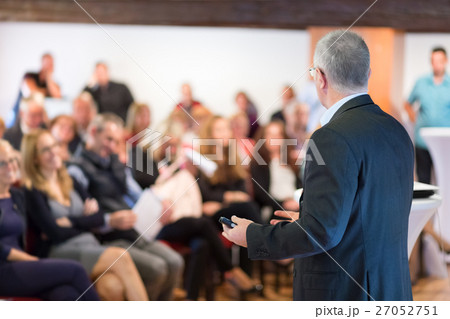 Speaker at Business Conference and Presentation. Speaker at Business Conference and Presentation. 27052751
