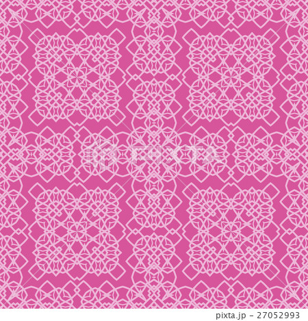 Pink Ornamental Seamless Line Pattern 27052993