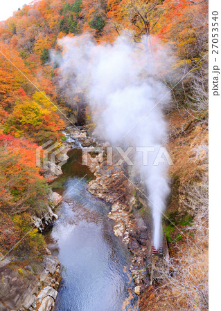 栃木県日光市　川俣　間欠泉より（11月） 27053540