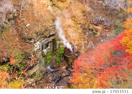 栃木県日光市　川俣　間欠泉より（11月） 27053551