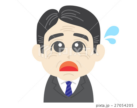 サラリーマンの困った顔 27054205