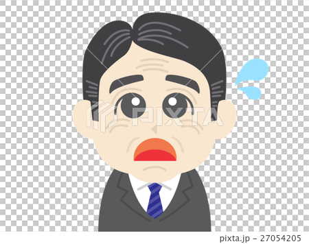 サラリーマンの困った顔 27054205
