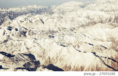 Panorama mountain relief from the window of the 27055289