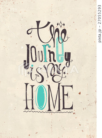 Motivational poster about journey 27055293