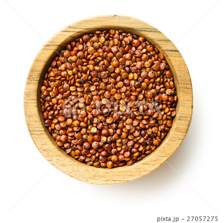 Red quinoa seeds. 27057275