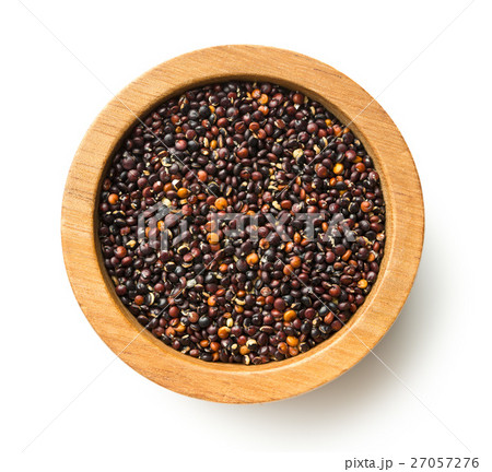 Black quinoa seeds. Black quinoa seeds. 27057276