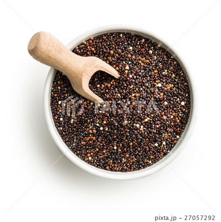 Black quinoa seeds. 27057292