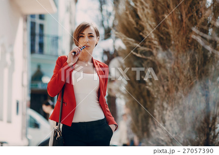 girl with the electronic cigarette 27057390