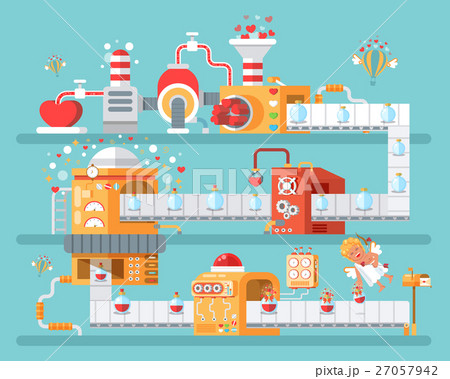 vertical illustration of isolated conveyor to 27057942