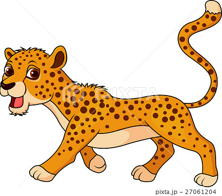 Cheetah Cartoonのイラスト素材