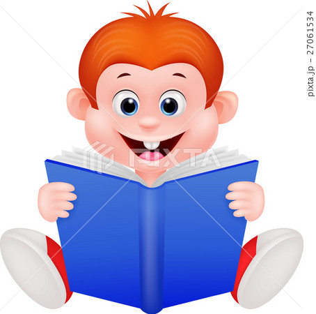 Cute boy reading book Cute boy reading book 27061534