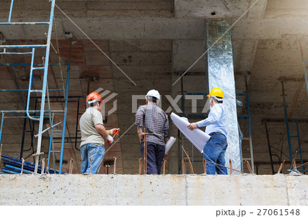Engineer and Architect working at Site Engineer and Architect working at Site 27061548
