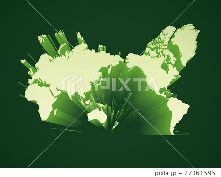 世界地図 立体のイラスト素材 27061595 Pixta