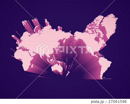 世界地図 立体 世界地図 立体 27061596