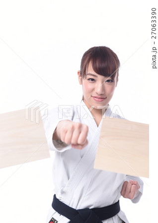 空手をする女子 27063390