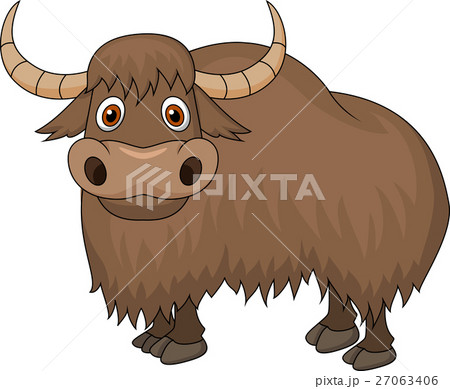Cute yak cartoon 27063406