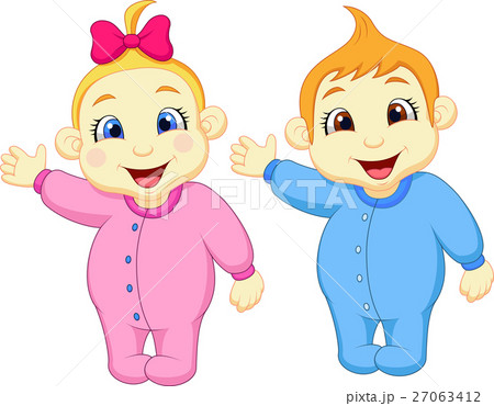 Cute bay waving hand Cute bay waving hand 27063412