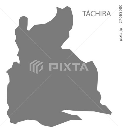Tachira Venezuela Map grey 27065980