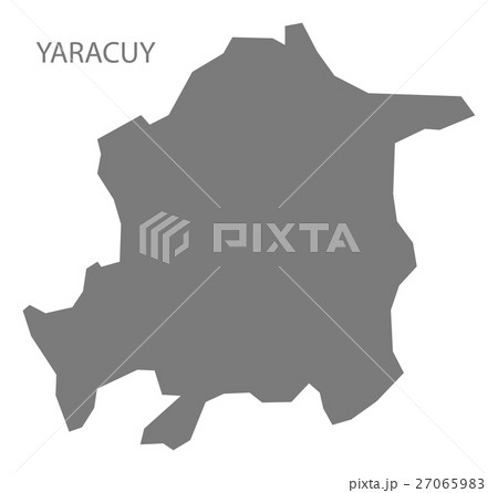 Yaracuy Venezuela Map grey 27065983