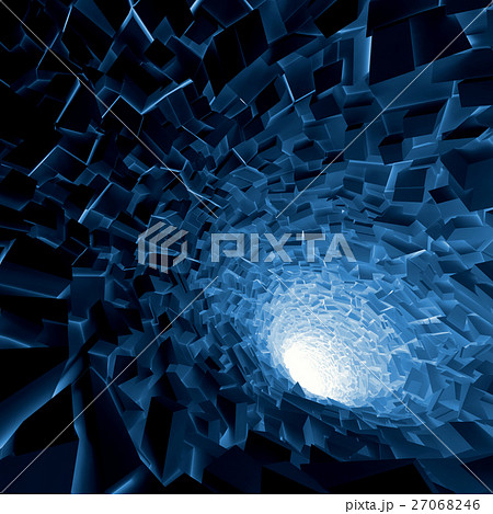 Abstract 3d square digital background 27068246