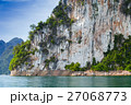 cliff rock on lake 27068773