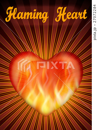 Flaming Valentine Heart Flaming Valentine Heart 27072284