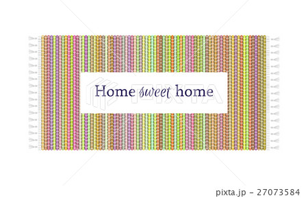 Home sweet home text on carpet background 27073584