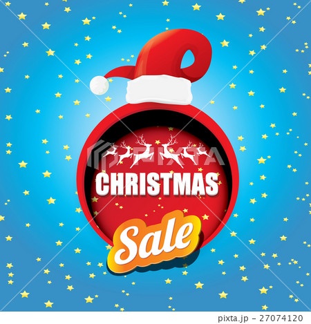 vector Christmas sales tag or label 27074120