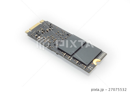 M2 high speed SSD closeup on white background M2 high speed SSD closeup on white background 27075532