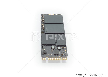 M2 high speed SSD closeup on white background 27075536