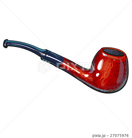 Luxurious wooden varnished tobacco smoking pipe 27075976