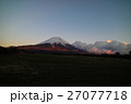 朝霧高原からの夕焼け富士山 朝霧高原からの夕焼け富士山 27077718