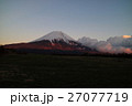 朝霧高原からの夕焼け富士山 朝霧高原からの夕焼け富士山 27077719