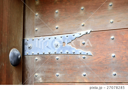 城門の八双と乳金物 27078285