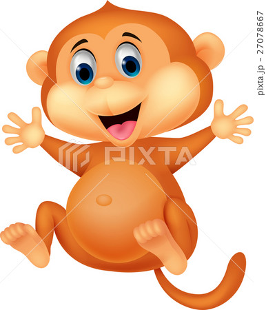 Cute monkey cartoon Cute monkey cartoon 27078667