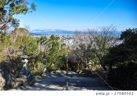 本妙寺公園の長階段と眺め 本妙寺公園の長階段と眺め 27080502