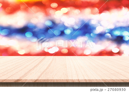 Wood with blur Christmas ornament background. 27080930