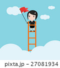 Business woman, a ladder Corporate of success. 27081934