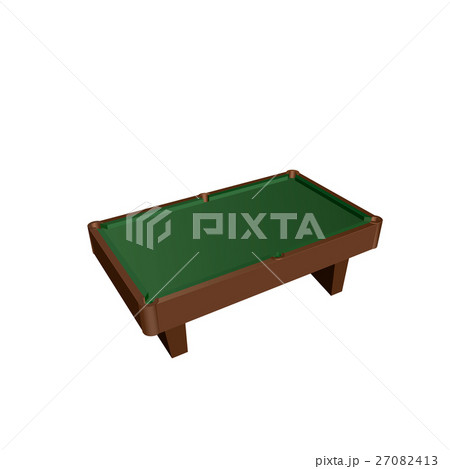 Empty billiard table.Isolated on white background. 27082413