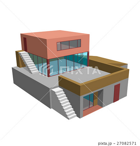 Modern house. Isolated on white.  27082571