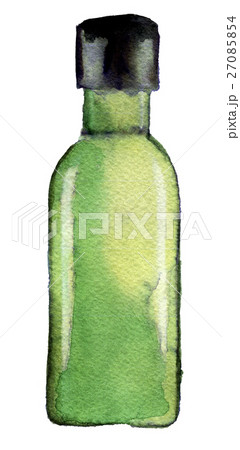 watercolor sketch of Medicine bottle on a white  watercolor sketch of Medicine bottle on a white  27085854