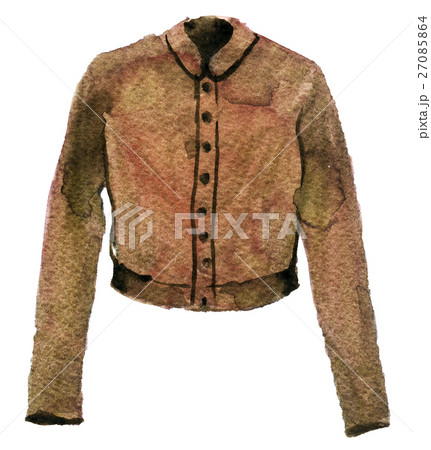 watercolor sketch of jacket on a white background watercolor sketch of jacket on a white background 27085864