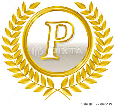 ポイント　コイン　メダル　エンブレム　金のポイント　コイン　メダル　ポイントカード素材 27087239