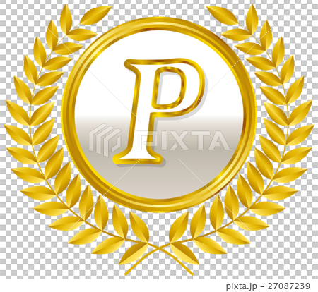 ポイント　コイン　メダル　エンブレム　金のポイント　コイン　メダル　ポイントカード素材 27087239