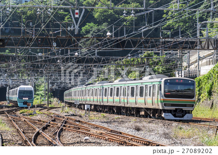 特急スーパービュー踊り子 251系 熱海駅 特急スーパービュー踊り子 251系 熱海駅 27089202
